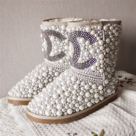 coco chanel pearl uggs|coco chanel pearls style.